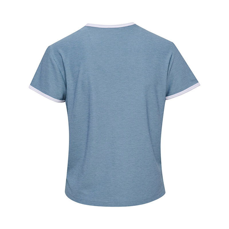 PULSE CIMA KISA KOLLU TİŞÖRT Mavi Kadın Tişört