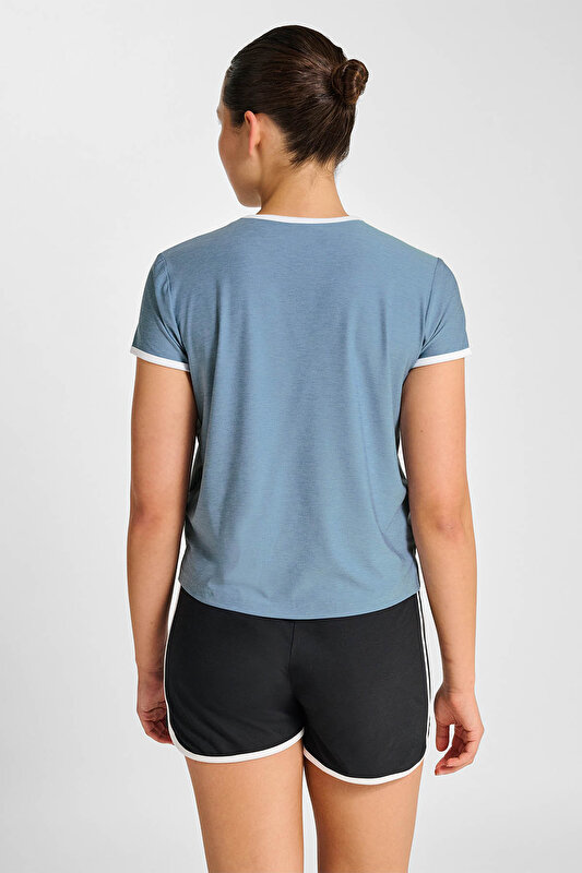 PULSE CIMA KISA KOLLU TİŞÖRT Mavi Kadın Tişört