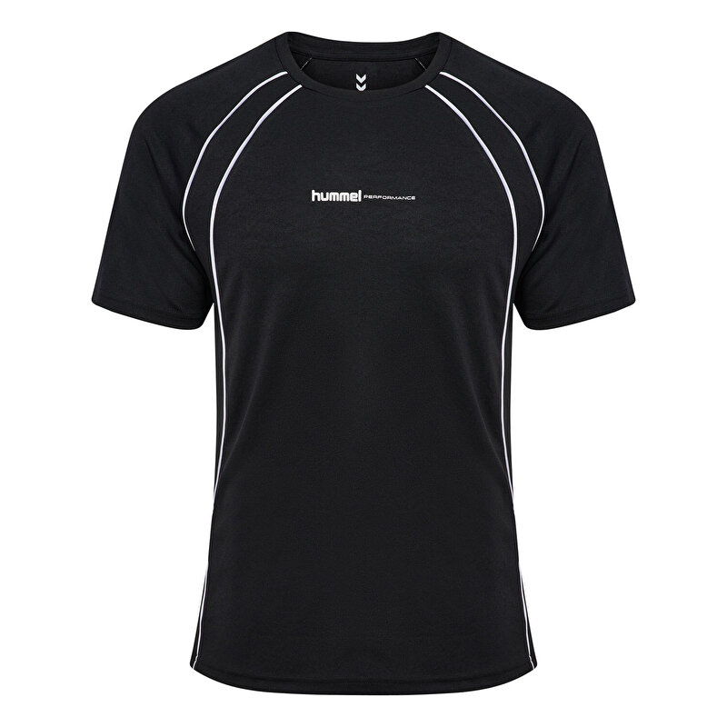 PULSE TRAINING PRINT SS KISA KOLLU TİŞÖRT Siyah Erkek Tişört