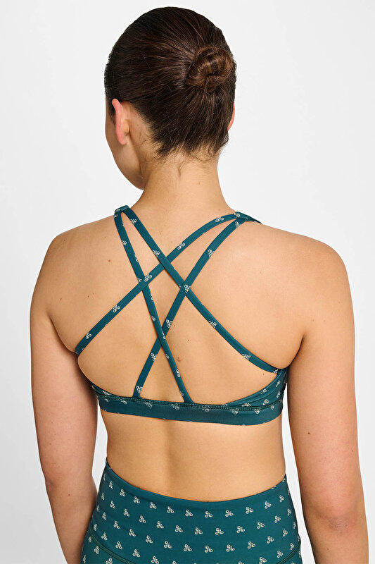 HIIT AOP IMPACT STRAP SPORCU SÜTYENİ Yeşil Kadın Spor Sütyeni