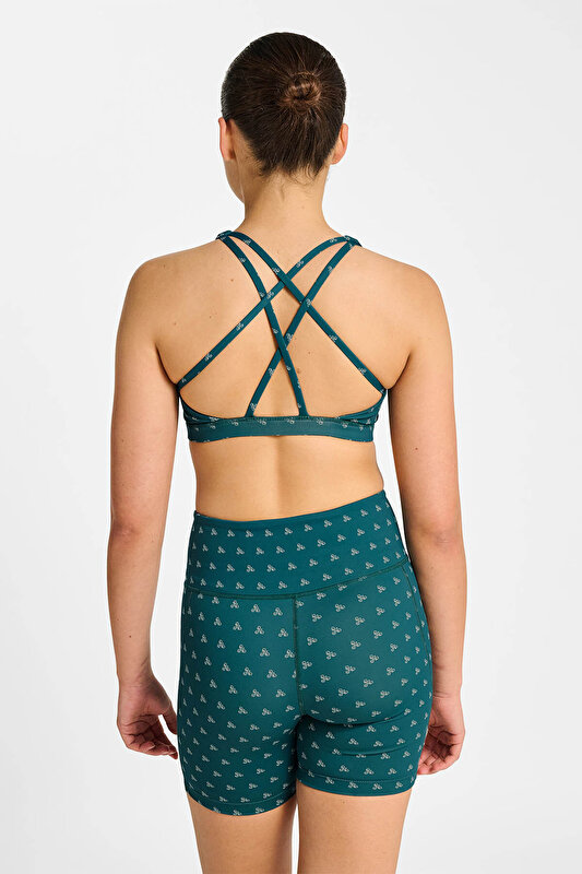 HIIT AOP IMPACT STRAP SPORCU SÜTYENİ Yeşil Kadın Spor Sütyeni