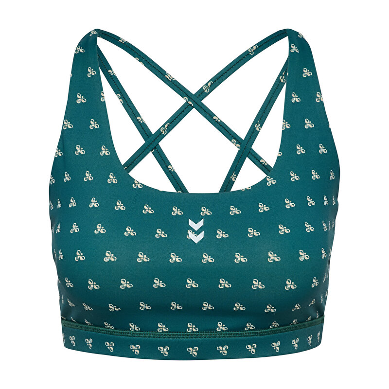 HIIT AOP IMPACT STRAP SPORCU SÜTYENİ Yeşil Kadın Spor Sütyeni