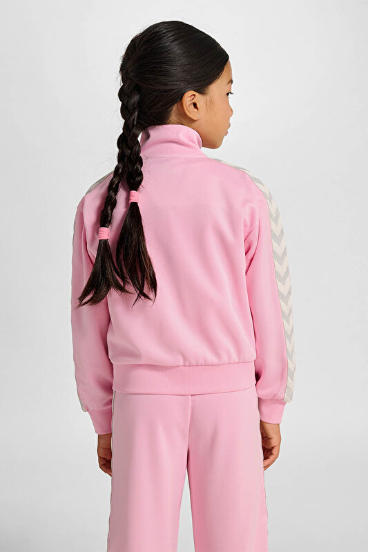 JR REG POLY TAPE ÇOCUK FERMUARLI SWEATSHIRT Pembe Çocuk Fermuarlı Sweatshirt 