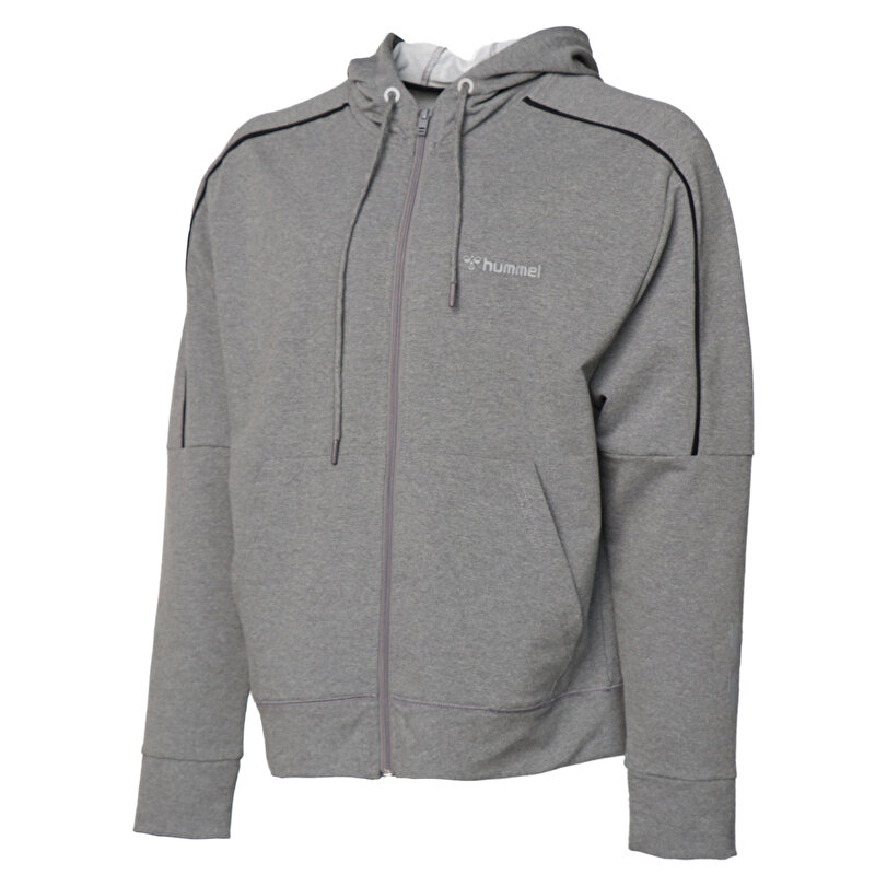 ISSINA FERMUARLI HOODIE Gri Erkek Fermuarlı Hoodie