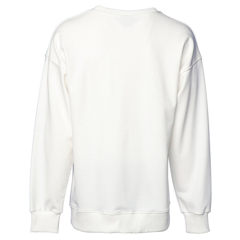 MADDOX OWESIZE SWEATSHIRT Beyaz Erkek Sweatshirt 