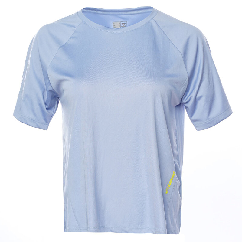 LARA KISA KOLLU TİŞÖRT Mavi Kadın Tişört