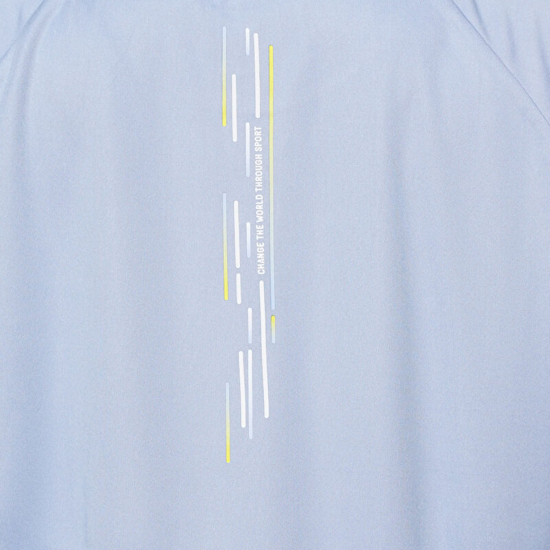 LARA KISA KOLLU TİŞÖRT Mavi Kadın Tişört