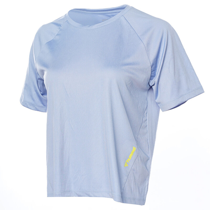 LARA KISA KOLLU TİŞÖRT Mavi Kadın Tişört