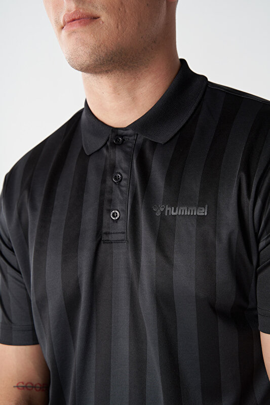 MATHEN KISA KOL POLO YAKA TİŞÖRT Siyah Erkek Tişört