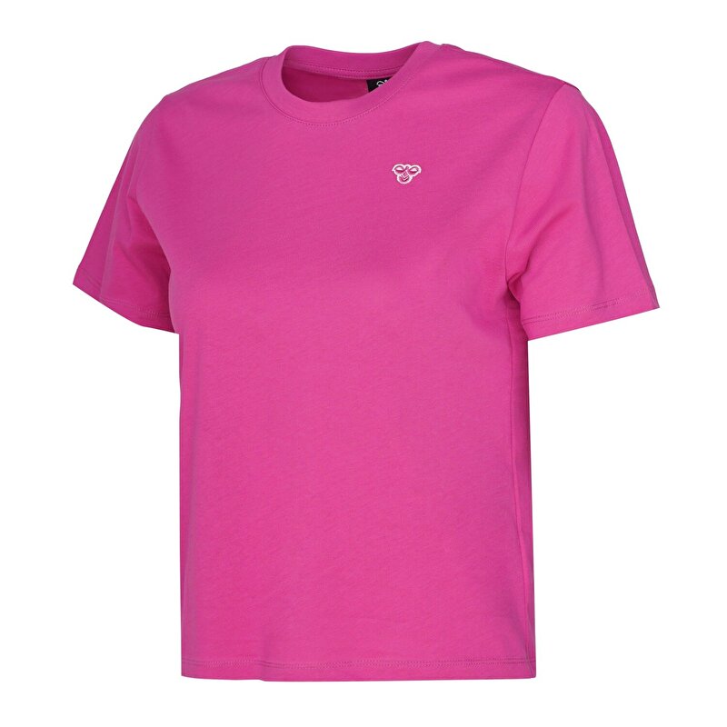 T-IC ICONA REGULAR KISA KOLLU TİŞÖRT Pembe Kadın Tişört