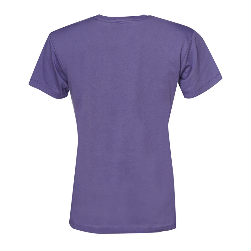 T-TE ELEMENTAL LOGO COTTON TEE KISA KOLLU TİŞÖRT Kristal Mavi Kadın Tişört