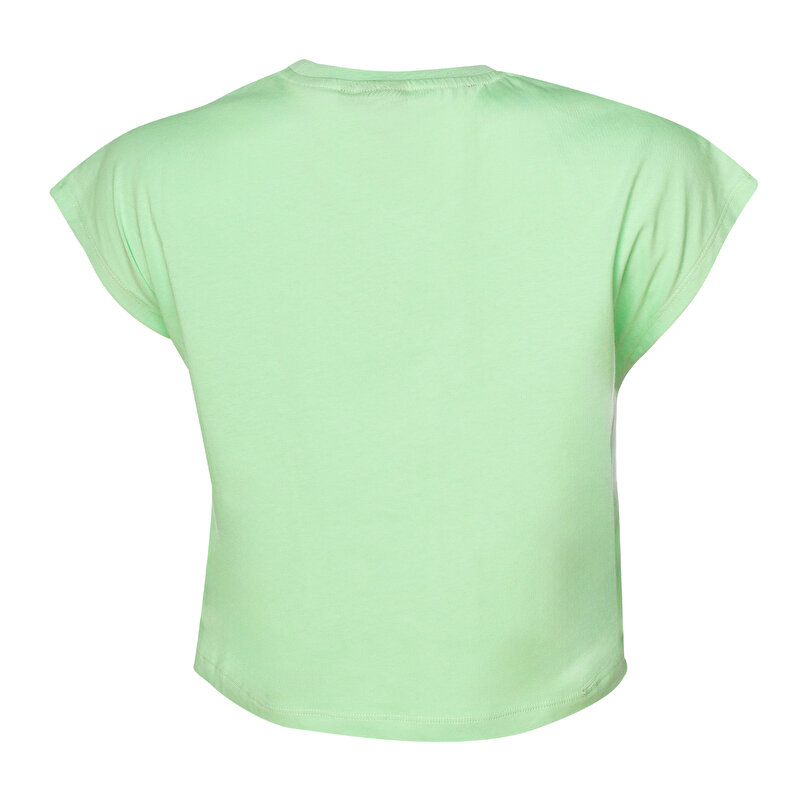 AFRA KISA KOLLU TİŞÖRT Yeşil Kadın Tişört