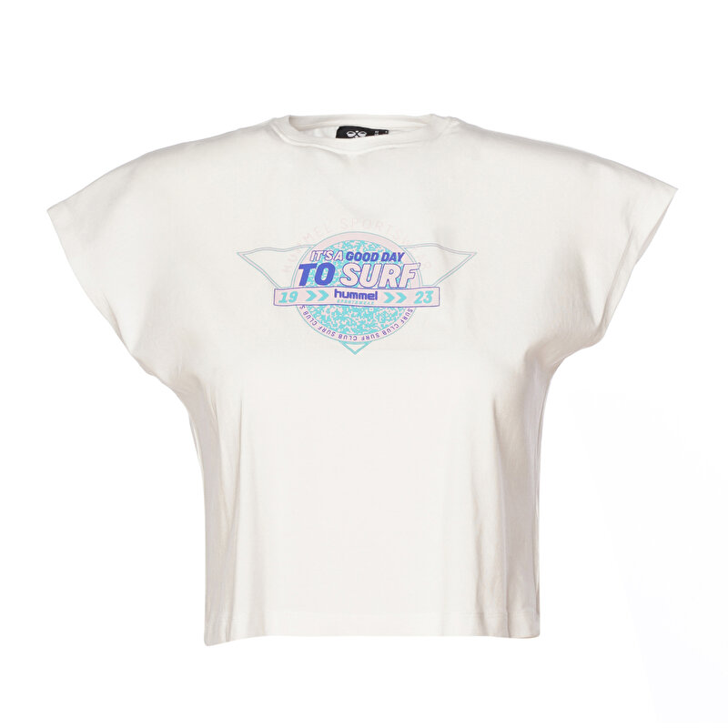 AFRA KISA KOLLU TİŞÖRT Beyaz Kadın Tişört