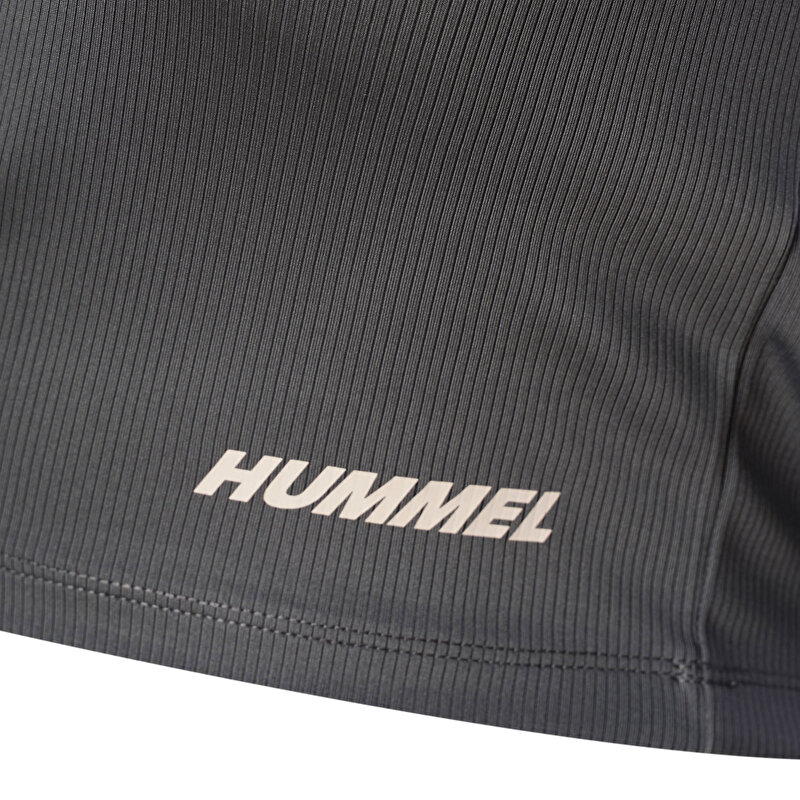 DOLBY CROP UZUN KOLLU TİŞÖRT Gri Kadın Tişört