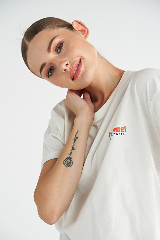 JAREL KISA KOLLU TİŞÖRT Beyaz Kadın Tişört 