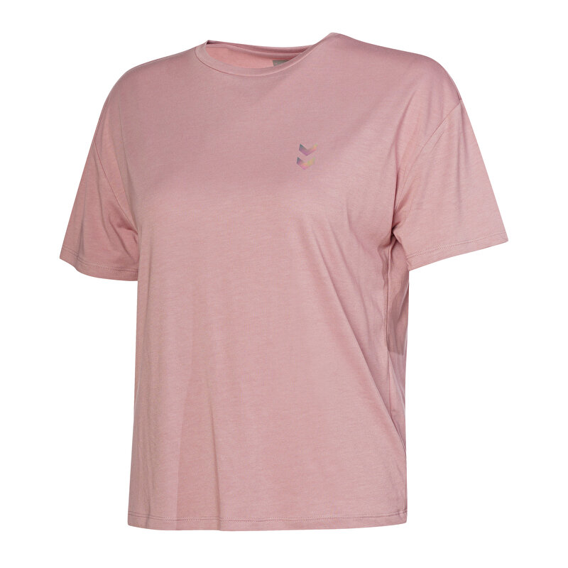 MELTON KISA KOLLU TİŞÖRT Pembe Kadın Tişört