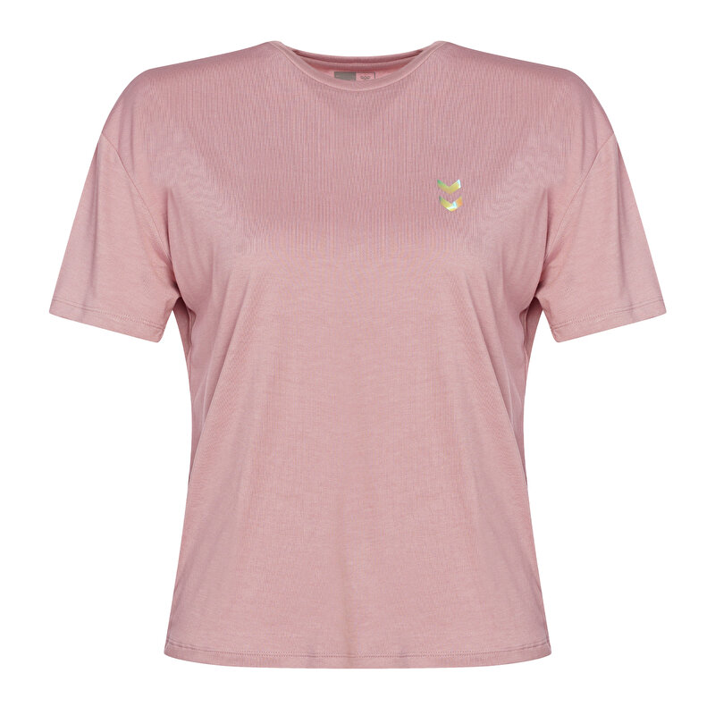 MELTON KISA KOLLU TİŞÖRT Pembe Kadın Tişört