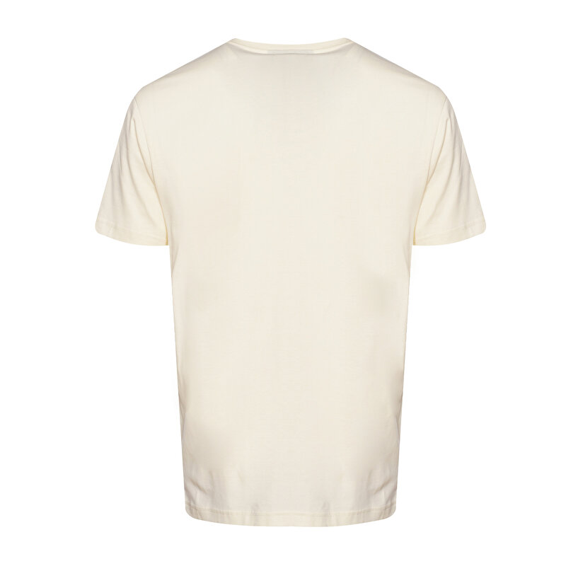 SAMMY KISA KOLLU TİŞÖRT Ekru Erkek Tişört