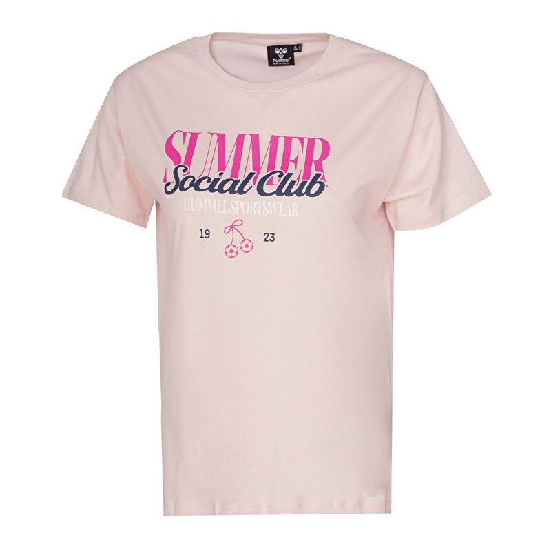 RECUENTO KISA KOLLU TİŞÖRT Pembe Kadın Tişört