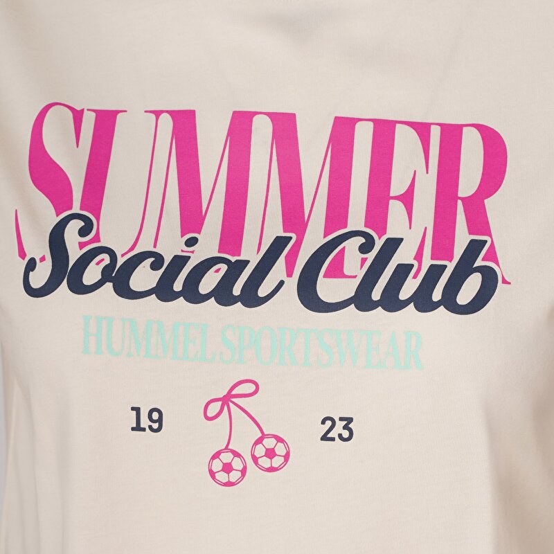 RECUENTO KISA KOLLU TİŞÖRT Ekru Kadın Tişört