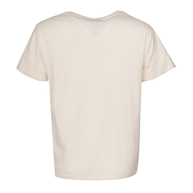 RECUENTO KISA KOLLU TİŞÖRT Ekru Kadın Tişört