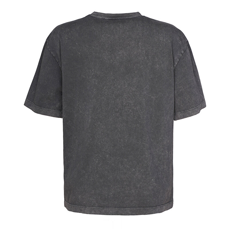 REMESA KISA KOLLU TİŞÖRT Siyah Kadın Tişört