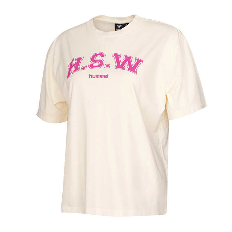 REMESA KISA KOLLU TİŞÖRT Ekru Kadın Tişört