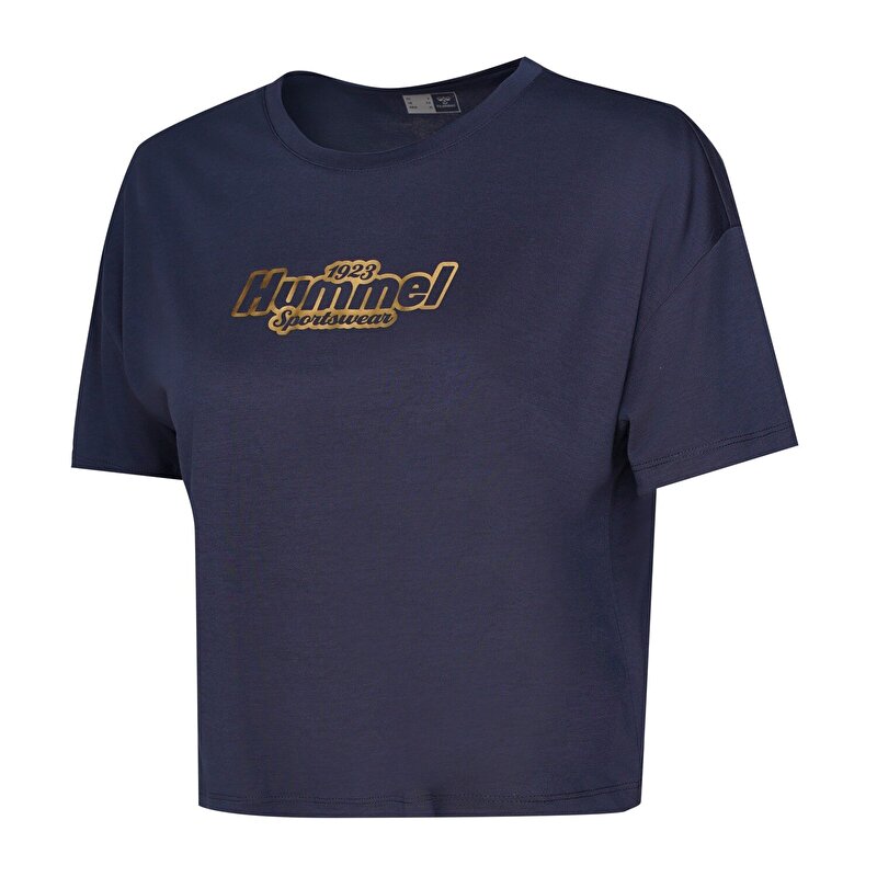 SAHARA KISA KOLLU TİŞÖRT Lacivert Kadın Tişört