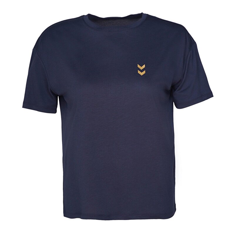 SAJAR KISA KOLLU TİŞÖRT Lacivert Kadın Tişört