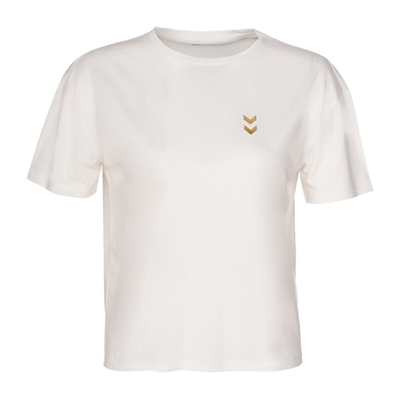 SAJAR KISA KOLLU TİŞÖRT Ekru Kadın Tişört