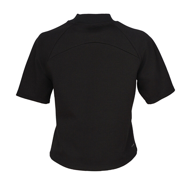 T-TECH W KISA KOLLU TİŞÖRT Siyah Kadın Tişört