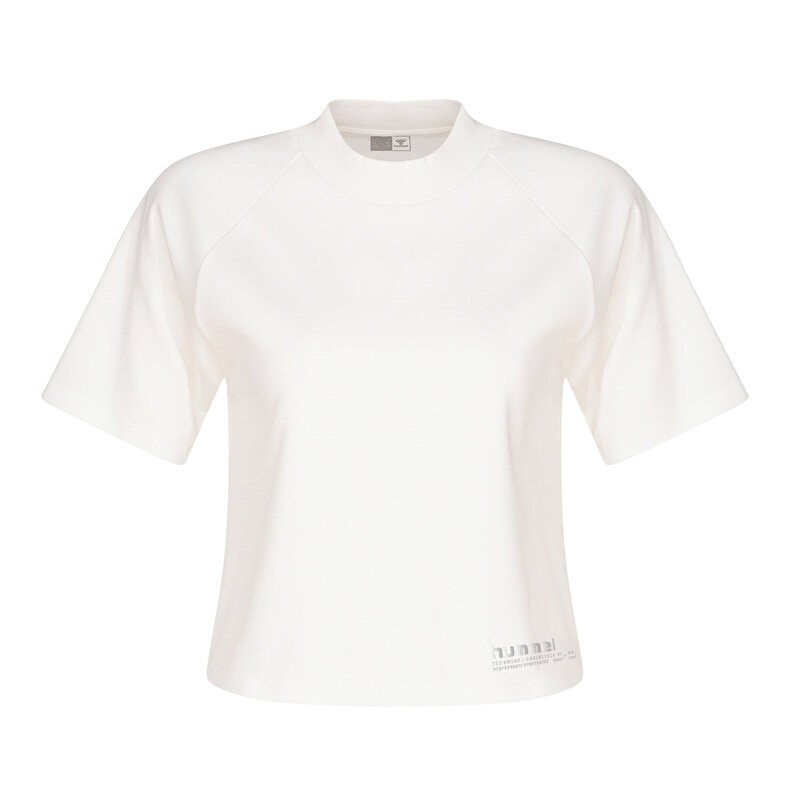 T-TECH W KISA KOLLU TİŞÖRT Beyaz Kadın Tişört