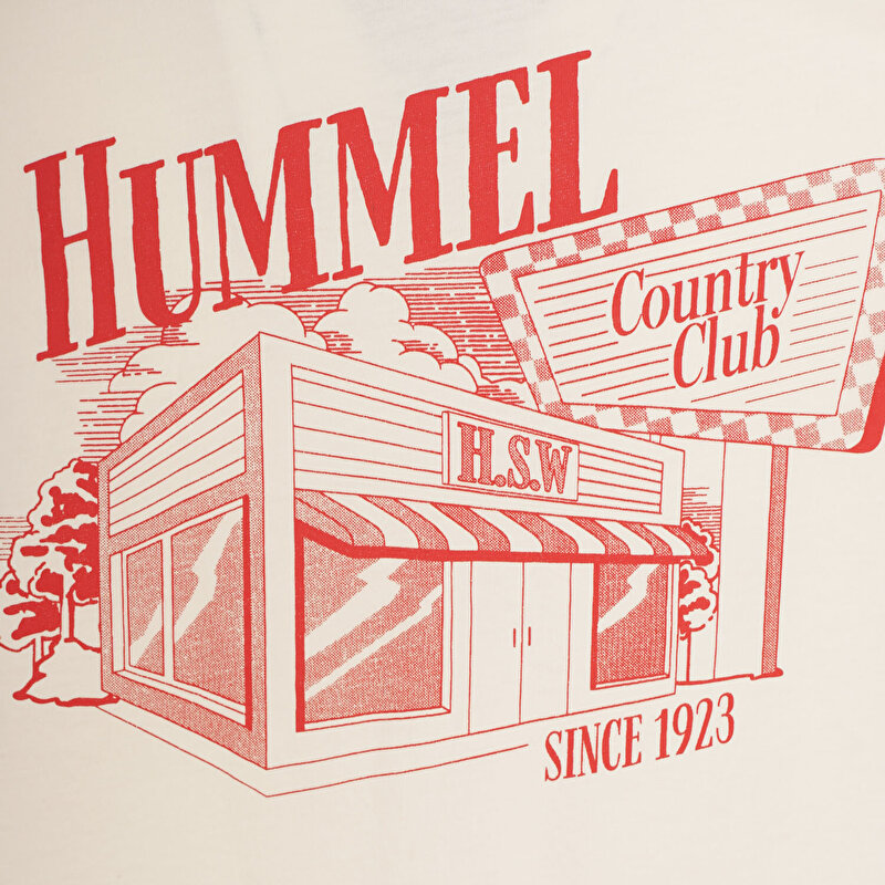 YANTAR OVERSİZE KISA KOLLU TİŞÖRT Ekru Erkek Tişört