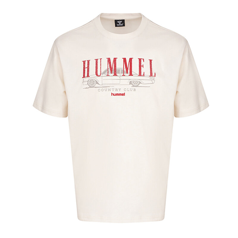 YERNO OVERSIZE KISA KOLLU TİŞÖRT Ekru Erkek Tişört