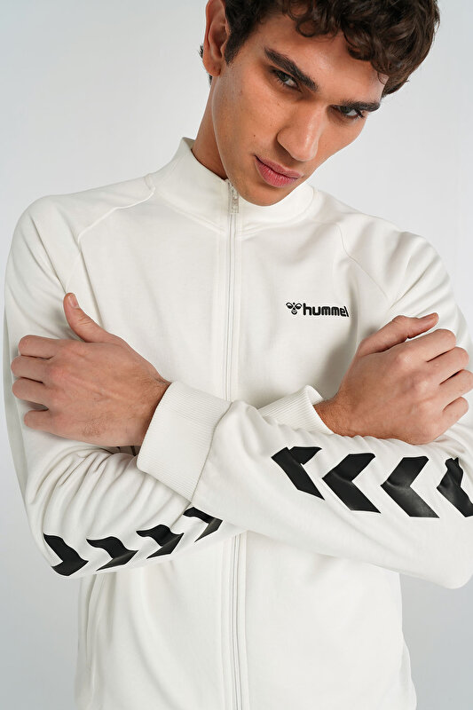 FALCONZO FERMUARLI SWEATSHIRT Beyaz Erkek Sweatshirt