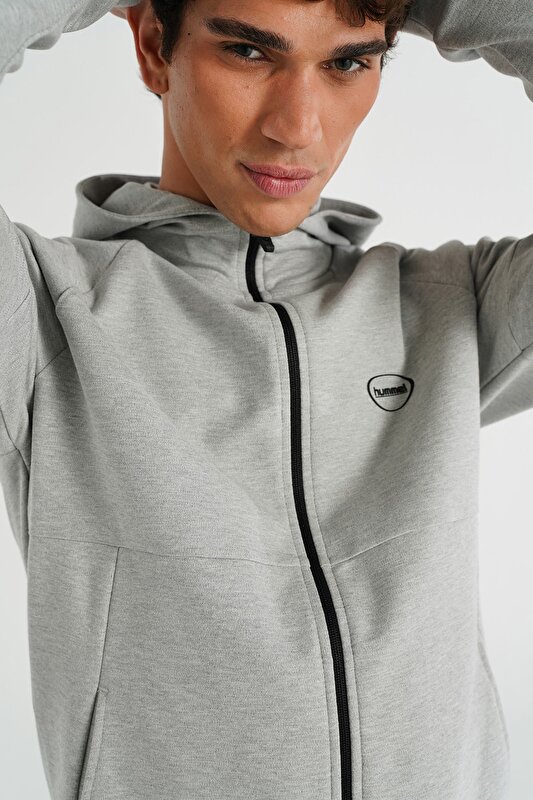 INTER FERMUARLI HOODIE Gri Erkek Hoodıe