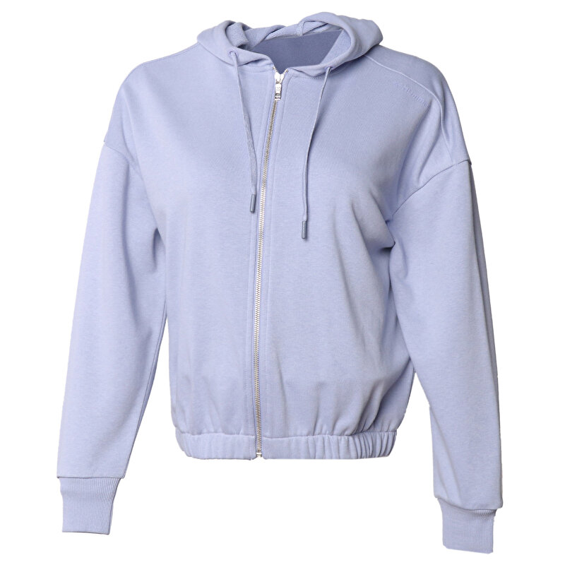 MONEGRAS FERMUARLI HOODIE Mavi Kadın Fermuarlı Hoodie
