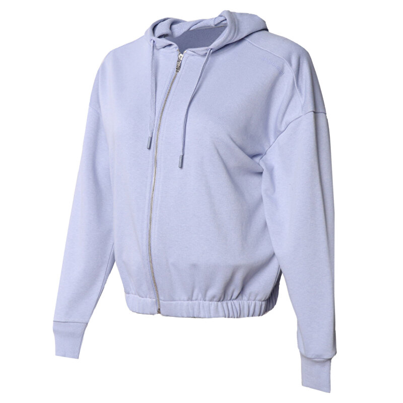 MONEGRAS FERMUARLI HOODIE Mavi Kadın Fermuarlı Hoodie