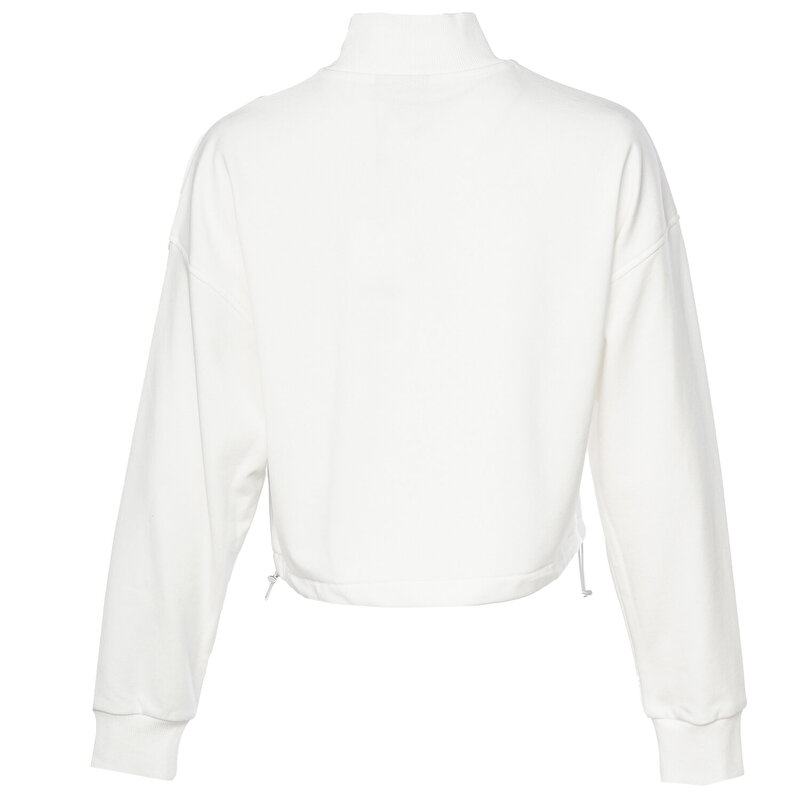 FREYA FERMUARLI SWEATSHIRT Beyaz Kadın Fermuarlı Sweatshirt