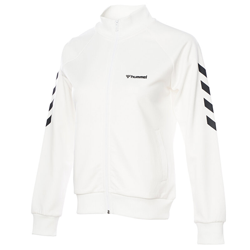 GENESA FERMUARLI SWEATSHIRT Beyaz Kadın Fermuarlı Sweatshirt