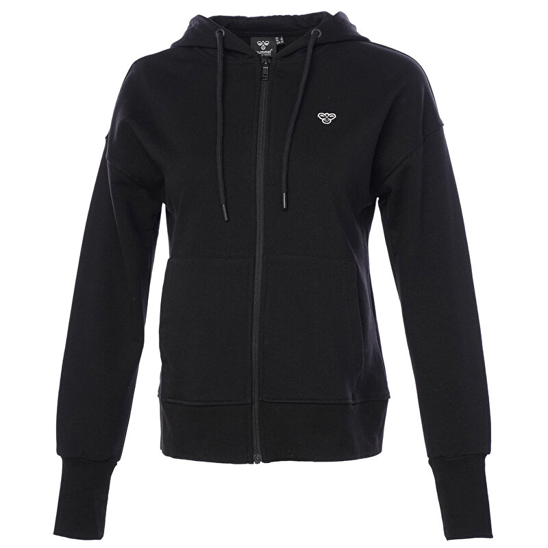 T-IC ICONA FERMUARLI HOODIE Siyah Kadın Hoodie