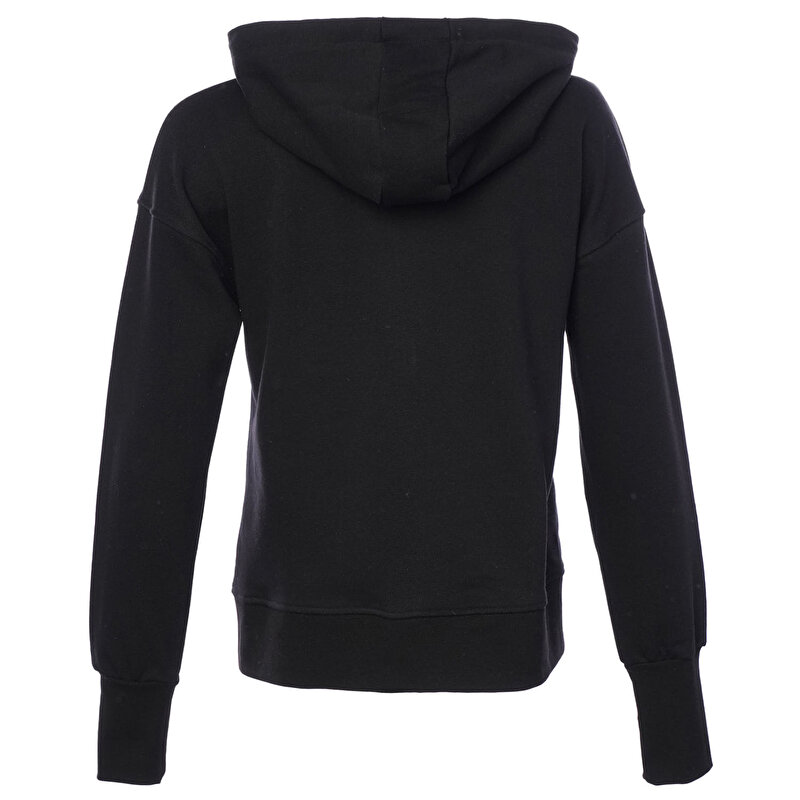 T-IC ICONA FERMUARLI HOODIE Siyah Kadın Hoodie
