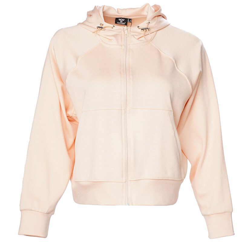 LAYLA FERMUARLI HOODIE Turuncu Kadın Fermuarlı Hoodie 