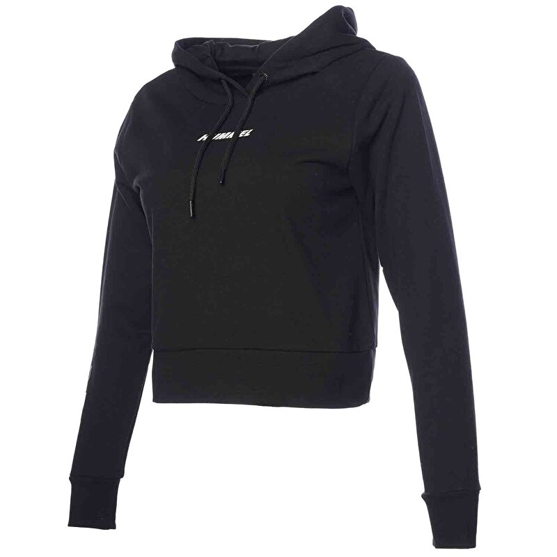 T-TE ELEMENTAL SHORT HOOIDE Siyah Kadın Hoodie