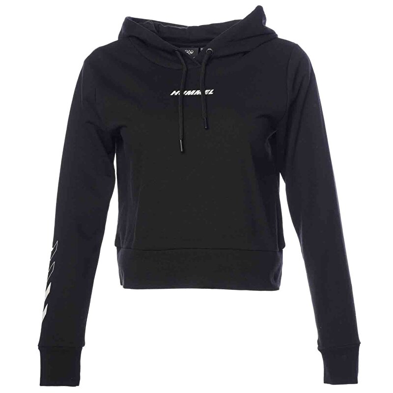 T-TE ELEMENTAL SHORT HOOIDE Siyah Kadın Hoodie