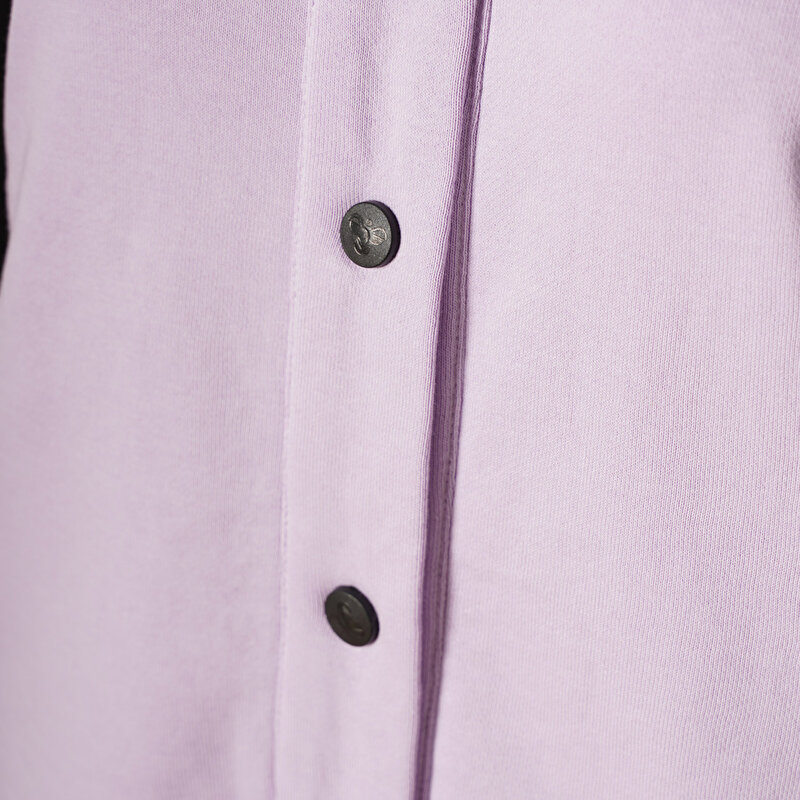 SNOOPY PEANUTS™ BOMBER FERMUARLI SWEATSHIRT Mor Kadın Fermuarlı Sweatshirt