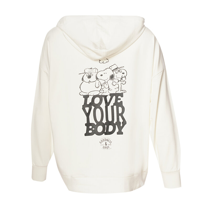 SNOOPY PEANUTS™ HOODIE Beyaz Kadın Hoodie