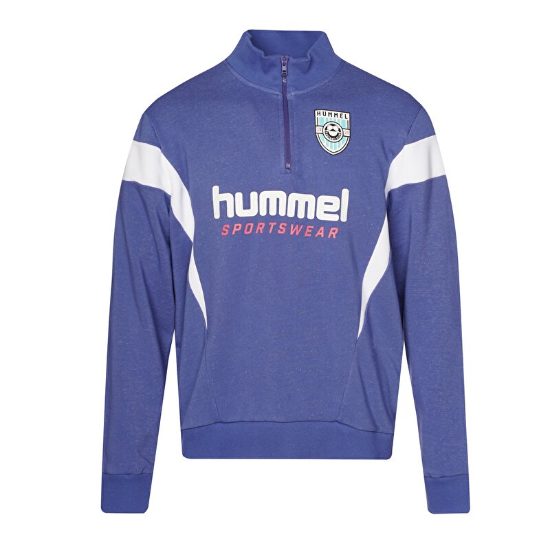 AJAN YARIM FERMUARLI SWEATSHIRT Kristal Mavi Erkek Sweatshirt