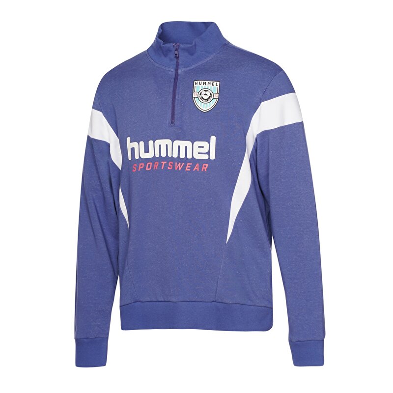 AJAN YARIM FERMUARLI SWEATSHIRT Kristal Mavi Erkek Sweatshirt