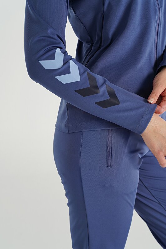 ALMIRA FERMUARLI SWEATSHIRT Kristal Mavi Kadın Sweatshirt